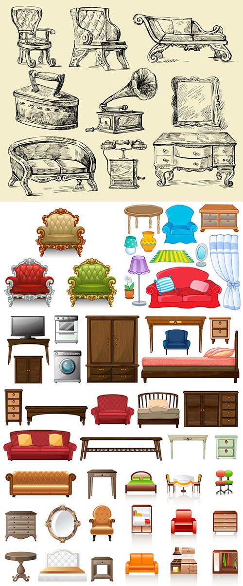 Different vector furniture 6
