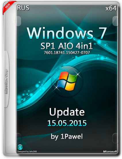 Windows 7 SP1 x64 AIO 4in1 Update 15.05.2015 by 1Pawel (RUS)