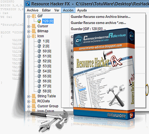Resource Hacker 4.1.22 RC3 Portable