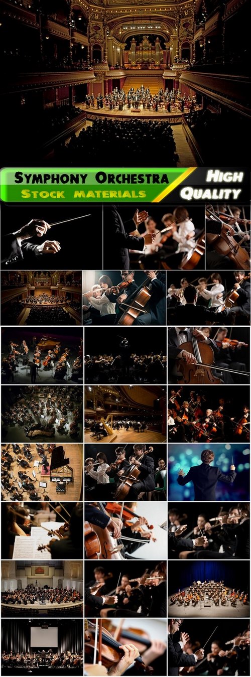 Symphony Orchestra performs on stage - 25 HQ Jpg