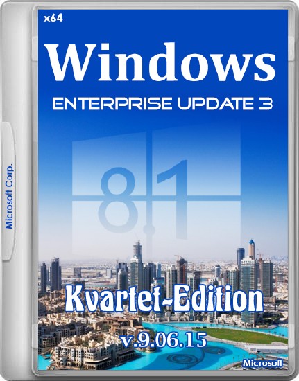 Windows 8.1 Enterprise Update 3 Kvartet-Edition by Bella v.9.06.15 (x64/RUS/2015)