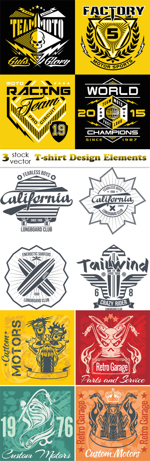 Vectors - T-shirt Design Elements 3