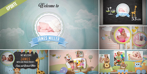 Birth Announcement - Baby Photo Album - Project for After Effects (Videohive)