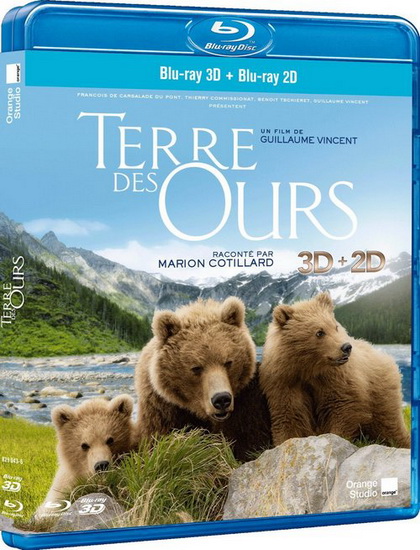 Земля медведей в 3Д / Terre des ours / Land of the Bears 3D (Гийом Венсан / Guillaume Vincent) [2013, Франция, документальный, приключения, семейный, Blu-ray disc (custom) 1080p] BD3D