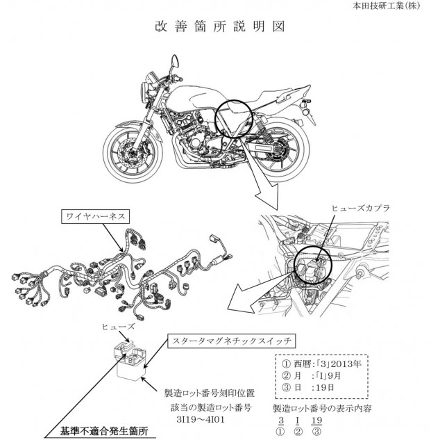 Компания Honda отзывает 29 232 мотоциклов (Япония)