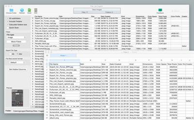 File List Export 1.7.5 (Mac OS X)
