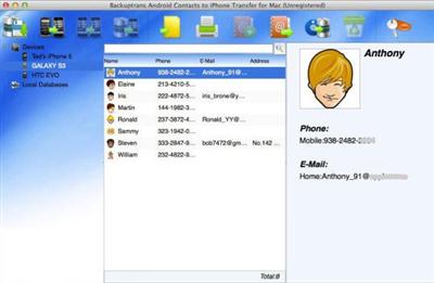 Backuptrans Android iPhone Contacts Transfer Plus 3.1.11