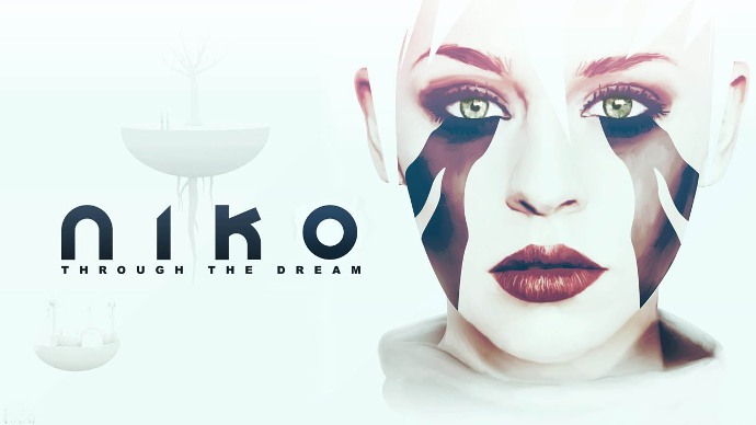 Плакат игры Niko: Through The Dream. Изображено лицо девушки с причудливой татуировкой.