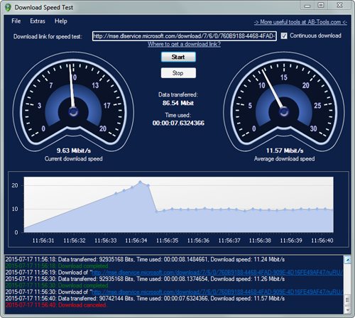 Download Speed Test 1.0.23 Portable
