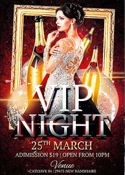 Vip Night Club Flyer Template