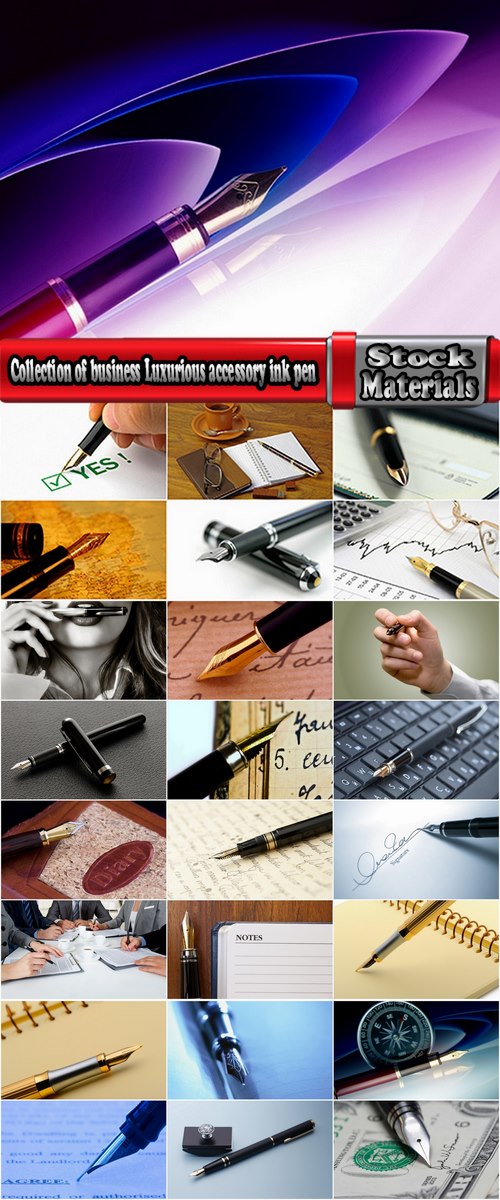 Collection of business Luxurious accessory ink pen 25 HQ Jpeg