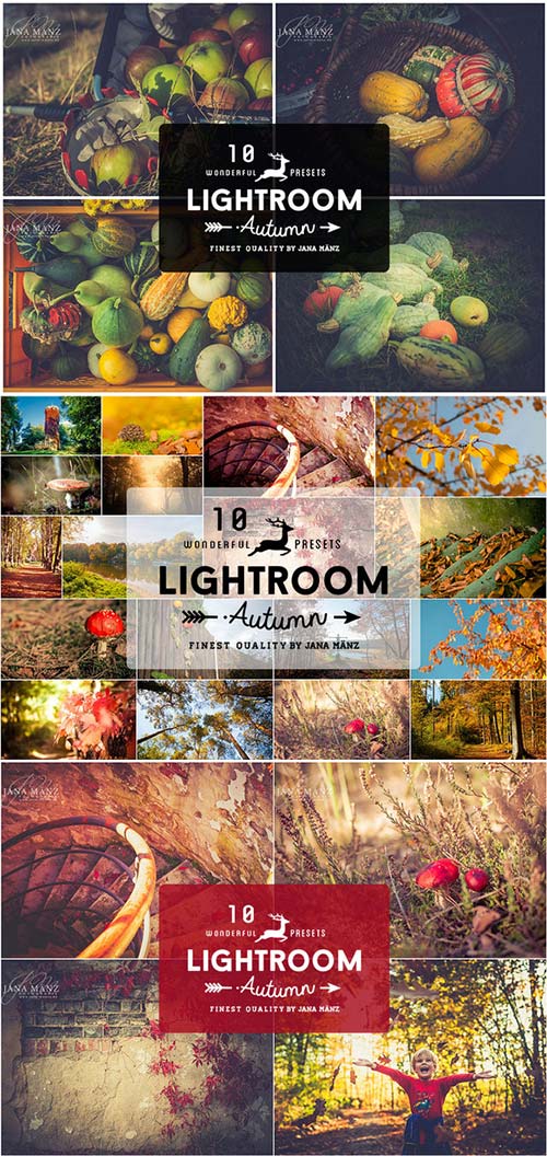 CreativeMarket 10 Autumn Vintage Lightroom Presets