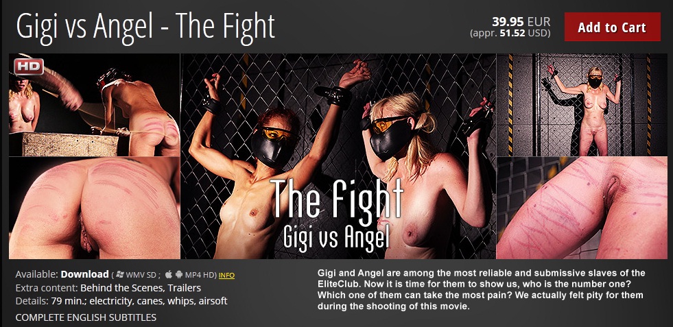[ElitePain.com] Gigi vs Angel - The Fight /    -  (ElitePain) [2015 ., BDSM, Torture, Bondage, Spanking, Hardcore, 720p, HDRip]