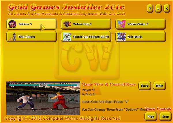 Gold Games Installer 2016 By Computer Worms Team (ENG/2015)