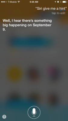 Siri назвала дату презентации iPhone