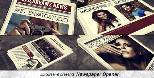 Newspaper Opener - Project for After Effects (Videohive)