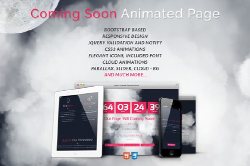 CM - Cloudy Coming Soon Page Template 379991