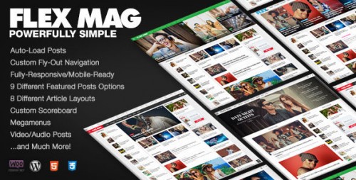 Nulled Flex Mag - Responsive WordPress News Theme Product visual
