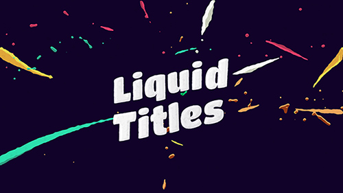 Liquid Animation Titles - Project for After Effects (Videohive)