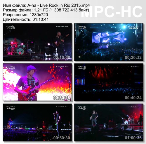 A-Ha - Rock in Rio (2015) HD 720