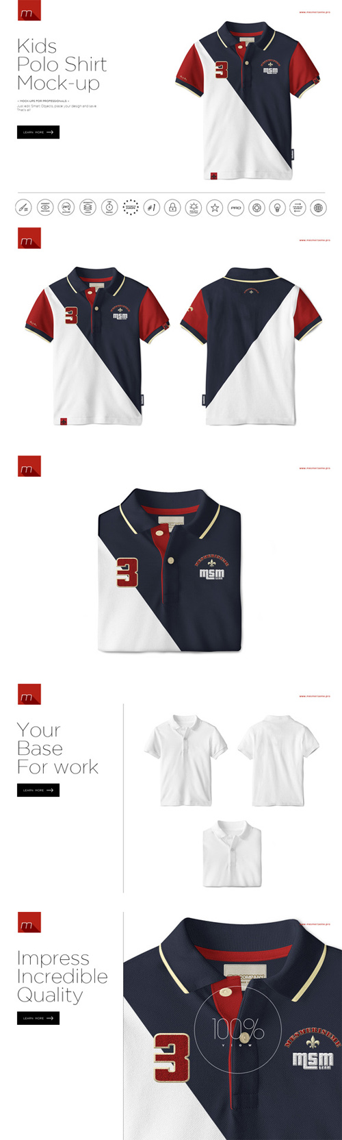 CM - Kids Polo Shirt Mock-up 394507